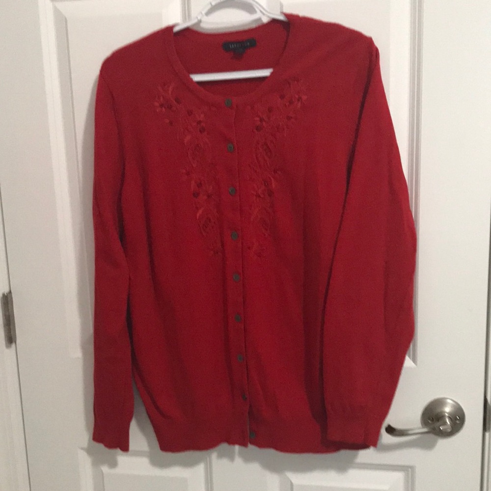 Land’s End Christmas Sweater.     Size 1X
